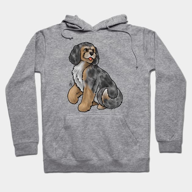 Dog- Cockapoo - Blue Merle Hoodie by Jen's Dogs Custom Gifts and Designs